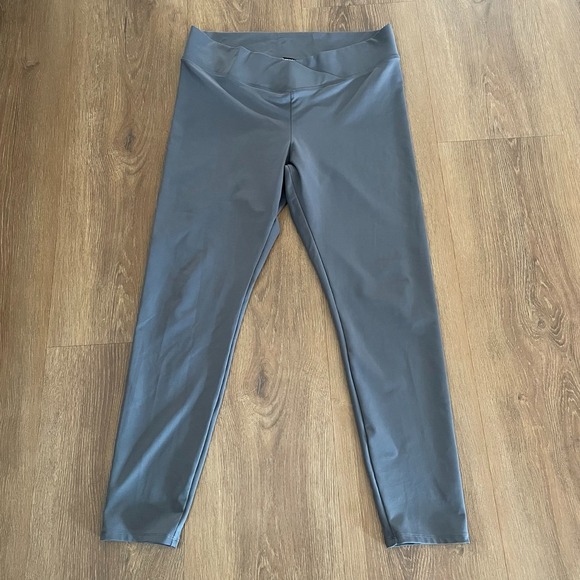 Express Leggings Athleisure High Waist Stretch‎ Gray Large - Picture 1 of 4